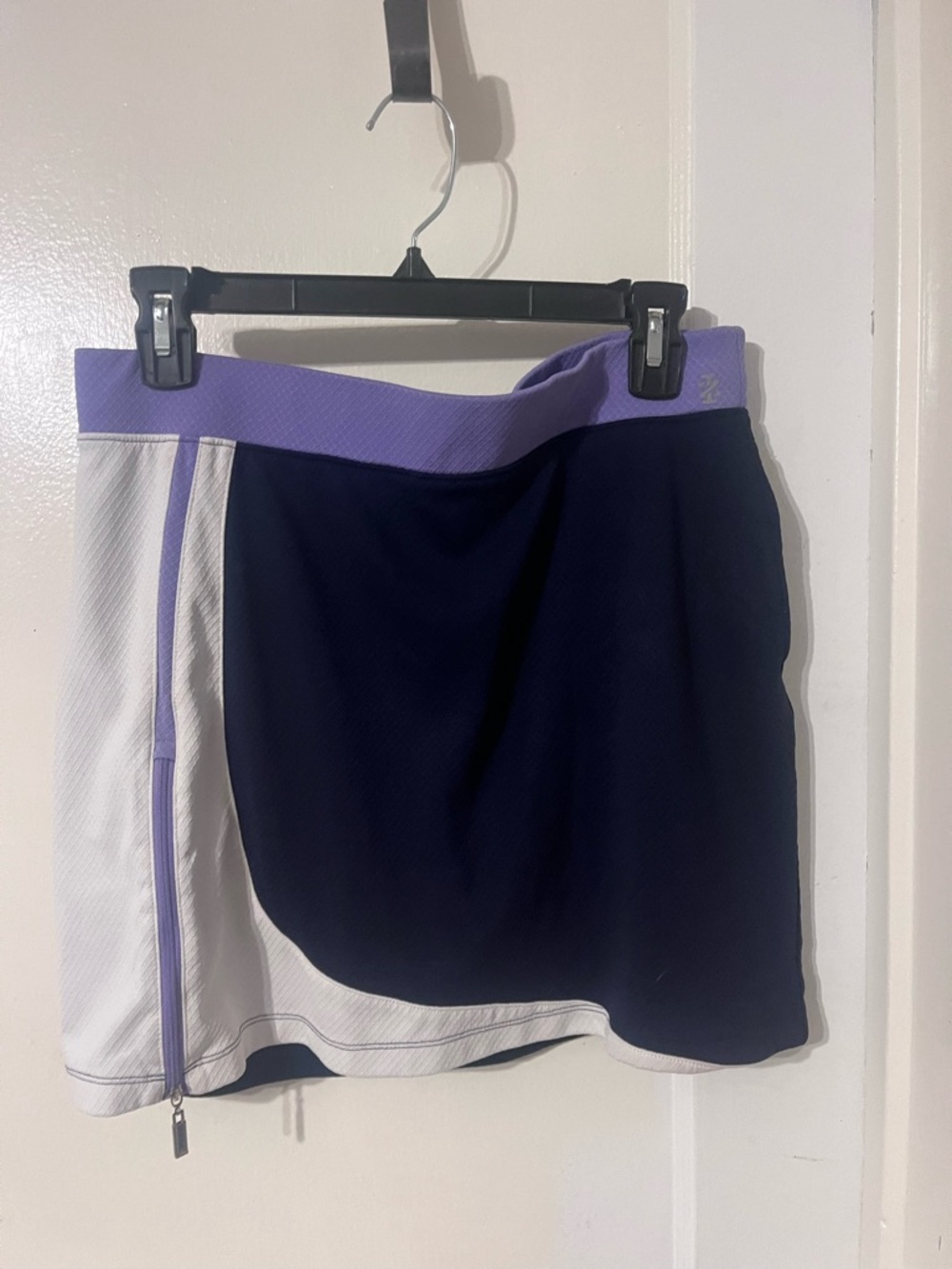 Izod Navy Golf Skirt with Lavender Waistband Trim